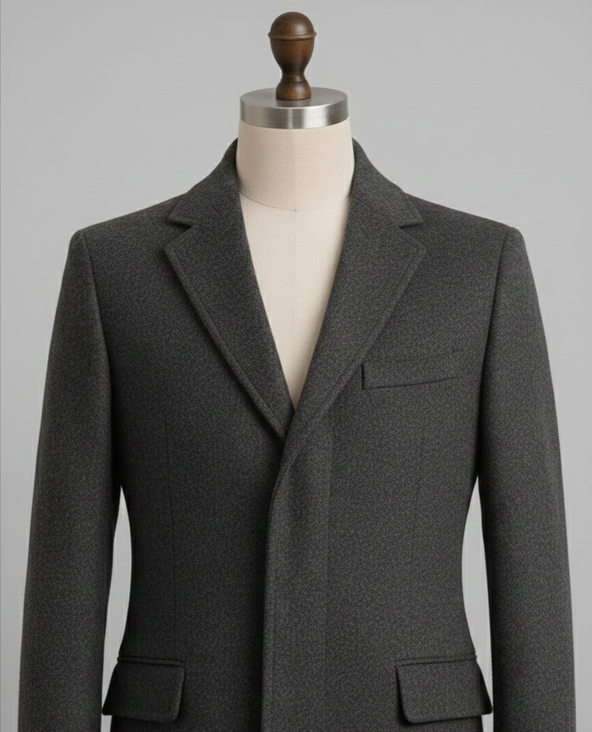 The Woven Charcoal Suit
