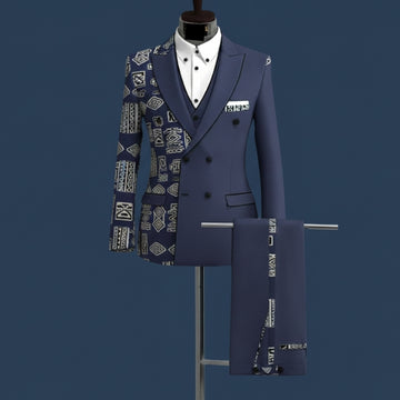 Mandarin collar Suit